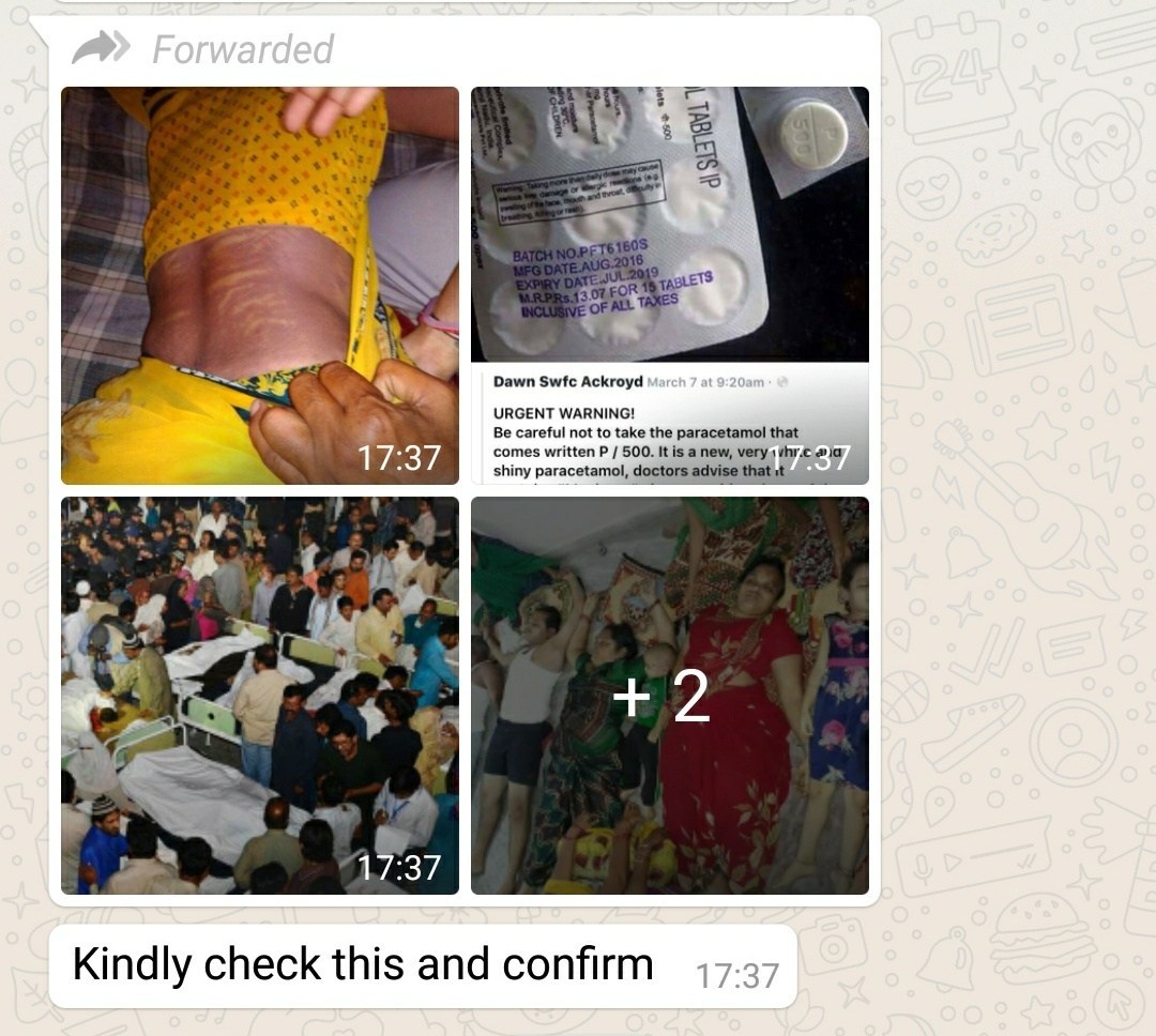 नहीं, पैरासिटामोल टैबलेट P-500 में माचूपो वायरस नहीं है