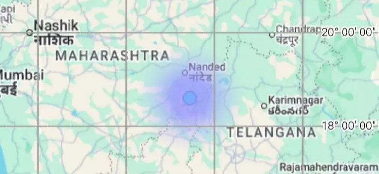 ناندیڑ ضلع کے مکھیڑ تعلقہ میں زلزلے کے ہلکے جھٹکے