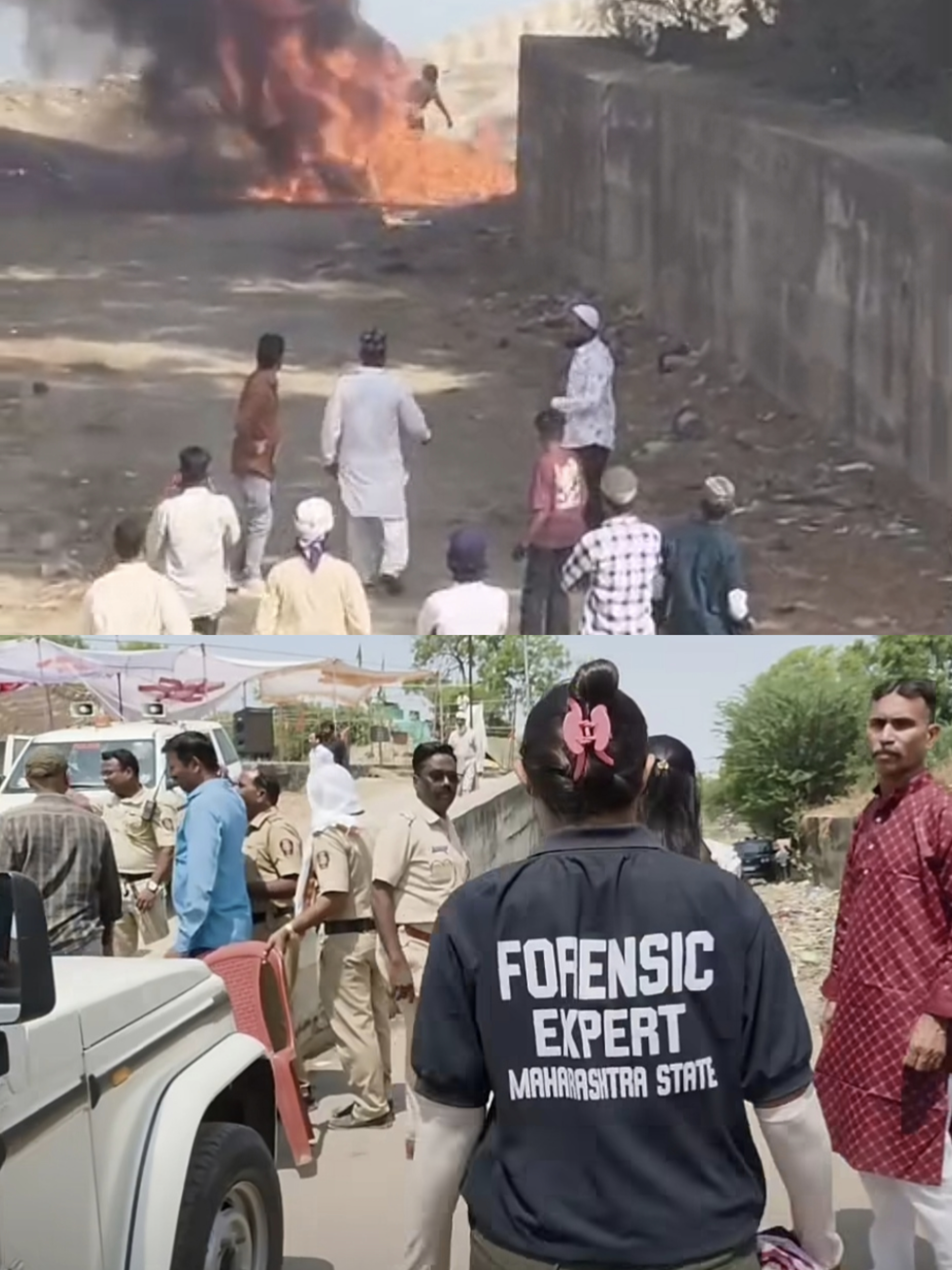 ناندیڑ : عیدگاہ کے قریب موٹر سائیکل سوار نوجوان اچانک دھماکے سے ہلاک