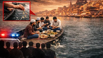 وارانسی: کشتی پر افطار پارٹی کرنے والے مشکل میں، بریانی کھا کر ہڈیاں ,گنگا ندی میں پھینکنے کا الزام، 14 مسلم نوجوانوں پر ایف آئی آر