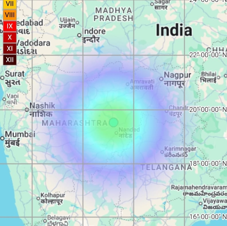 ناندیڑ ضلع میں زلزلے کے ہلکے جھٹکے، شہریوں سے محتاط رہنے کی اپیل