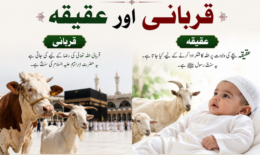 قربانی و عقیقہ – ایک جانور میں