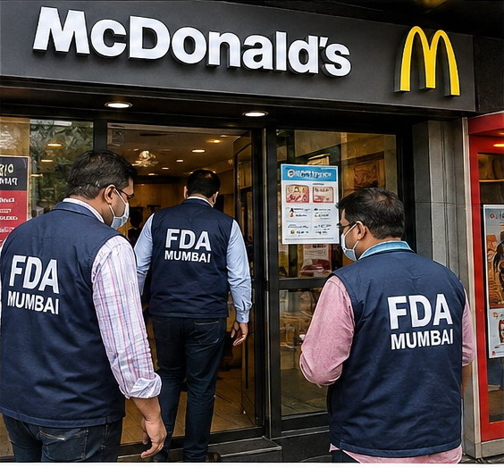 ممبئی میں ایف ڈی اے کی کاروائی،میکڈونالڈز اور ریڈیو کلب سمیت13 ریستورانوں کے لائسنس معطل